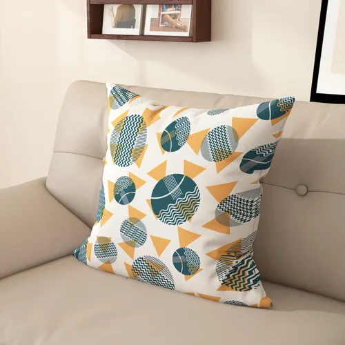 Vista 13 de Funda de almohada estampada, respaldo de dormitorio, almohada cuadrada con patrón de alce nórdico moderno, decoración para el hogar y la sala