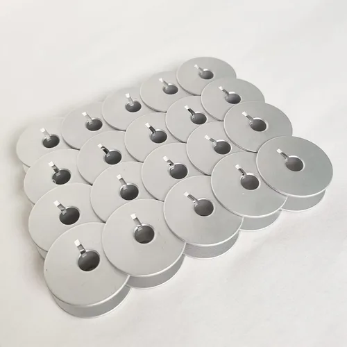 Vista 3 de 20 bobinas de clase M para todas las máquinas Handi Quilter Longarm Bobina de aluminio ranurada