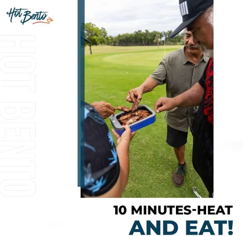 Vista 3 de Hot Bento Además con bolsa de mano aislada incluida, lonchera autocalentada y calentador de alimentos alimentado por batería, portátil, inalámbrico