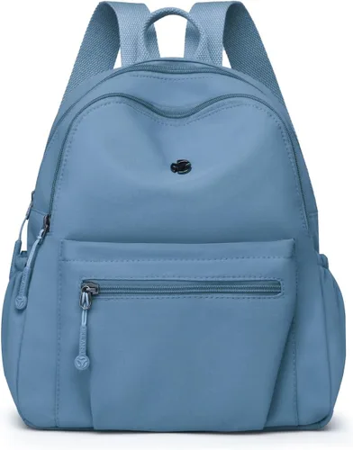 Vista 24 de Tanweibago Mini mochilas de nailon para mujer, mochilas pequeñas de 11L para mujer, mochila ligera casual para mujer, mochila de viaje de compras