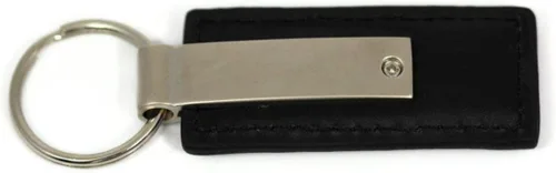Vista 2 de Au-TOMOTIVE GOLD - Llavero rectangular de cuero para Ford Mustang (negro), Negro