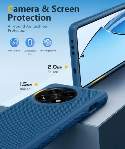 Vista 493 de FNTCASE Funda para iPhone 17 Pro: Fundas delgadas translúcidas de color azul claro compatibles con MagSafe, protección completa de la cámara