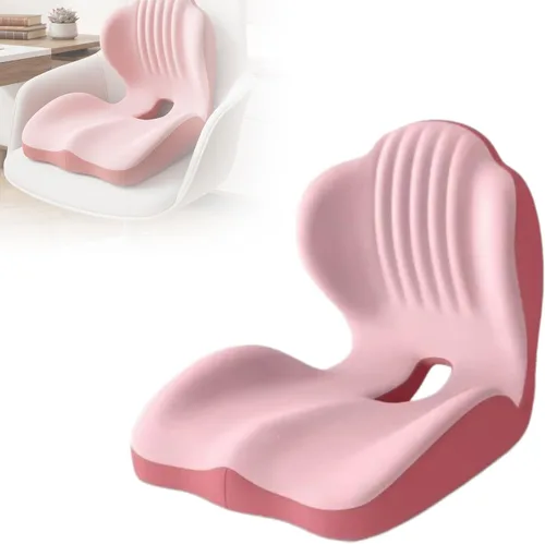 Vista 9 de SakerPlus Cojín ergonómico de espuma viscoelástica con soporte para respaldo, cojín para silla de oficina en forma de L para asiento de automóvil