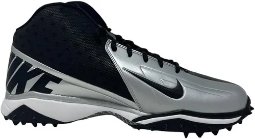 Vista 2 de Nike Alpha Menace Pro 2 D - Botines de fútbol para hombre, color negroblanco, talla 7M de EE. UU