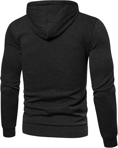 Vista 2 de Sudadera con capucha para hombre, de invierno, con capucha, de lunares, casual, deportiva, de manga larga