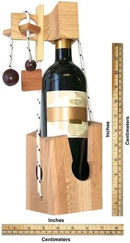 Vista 3 de Rompecabezas original de regalo para adultos con texto en inglés "Don't Break the Bottle