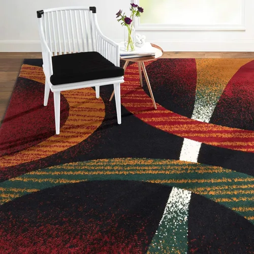 Vista 7 de Home Dynamix Premium Indus - Alfombra moderna para área, color azul medianoche, gris, 1'9"x7'2" Azul/Gris