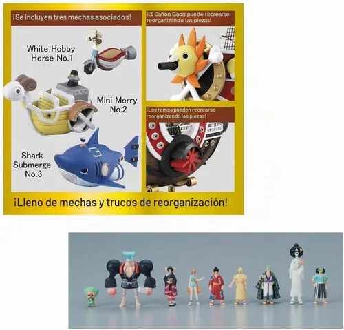 Vista 9 de Bandai Hobby - One Piece - Thousand Sunny (Land of Wano Ver.) Kit de Modelo de la Colección Sailing Ship