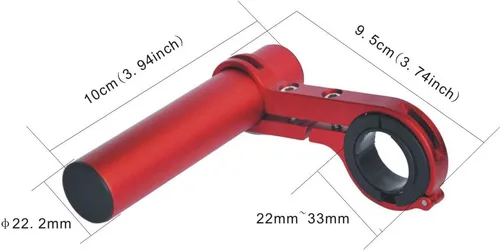 Vista 2 de UPANBIKE Bike Handlebar Extender Aluminum Alloy Bracket Extension For Bicycle Speedometer Mount Headlight Flashlight Lamp Holder