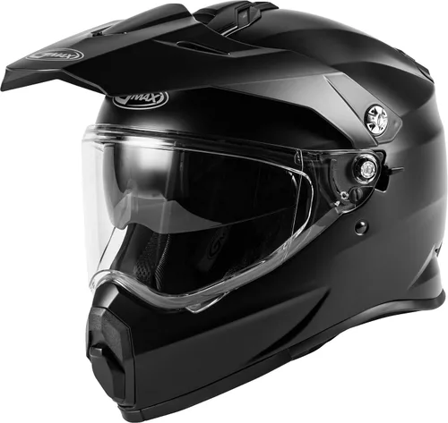 Vista 2 de Casco de aventura Gmax AT-21 Negro Mate negro