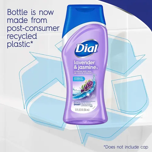 Vista 7 de Dial Gel de baño, lavanda y jazmín, 12 onzas (paquete de 6)