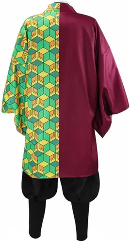 Vista 30 de Moalioi Anime Cosplay Costume Kimono Halloween Women Men's Set Accessories