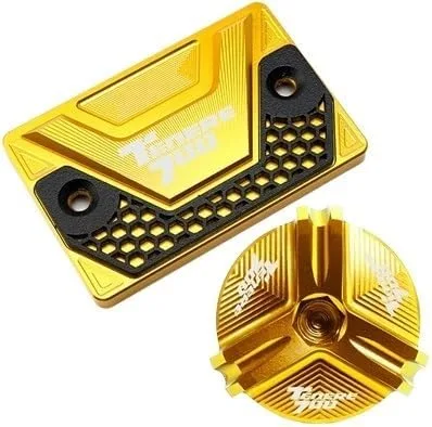 Vista 12 de W para Yamaha Tenere 700 Tenere700 XTZ T700 2019-2023 Tapa del líquido de freno delantero Tapa del tapón del motor Y (Color : EP Negro)