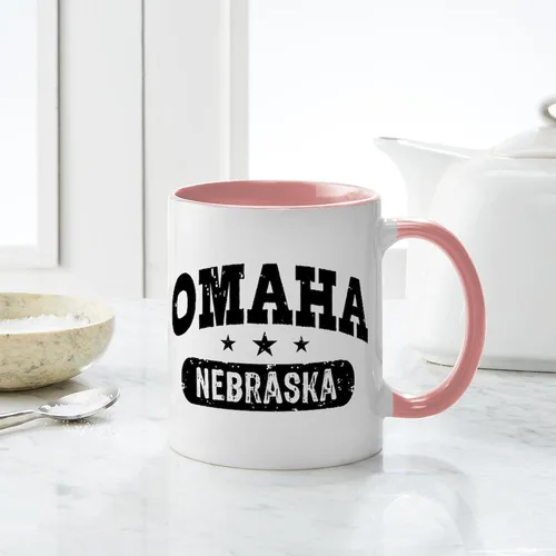 Vista 75 de CafePress I Love Nebraska Taza de café de cerámica de 11 oz (11.0 fl oz)