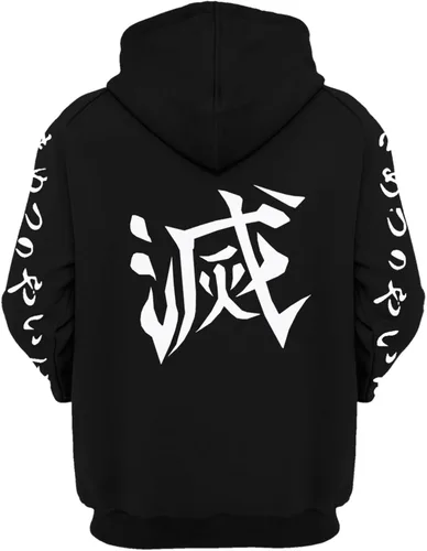 Vista 2 de ixqekuc Sudadera con capucha de anime para niños, Tanjirou Nezuko Zenitsu para mujer