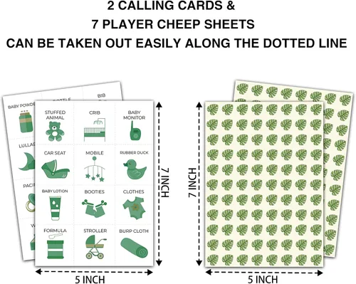Vista 2 de Juegos de bingo para baby shower, tarjetas de bingo de género neutro para 24 jugadores, juego de cartas de safari en la selva para actividades