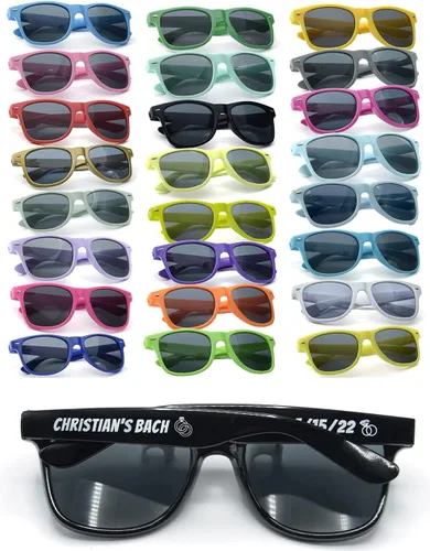 Vista 16 de Gafas de sol de fiesta personalizadas, regalos de boda a granel, regalos para invitados, cumpleaños, licenciatura, graduación, novia, novia, Mezclado