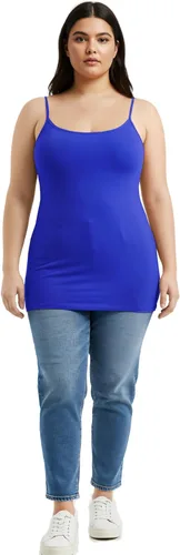 Vista 288 de Emmalise Camisola larga casual básica para mujer, con tirantes ajustables, top en capas
