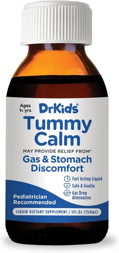 Vista 2 de Tummy Calm Dr. Kids Gotas de gas natural para niños a partir de 1 año, 5 onzas líquidas Simethicone-Free, Fast-Acting, Liquid Dietary Supplement