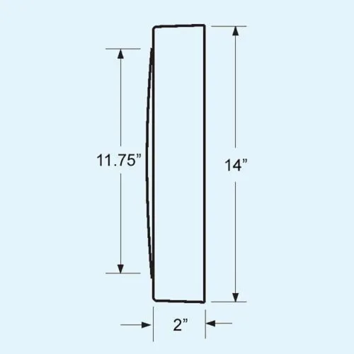 Vista 2 de Trintec 24 horas hora militar negro zulú hora reloj de pared 14" ZT24-14-B