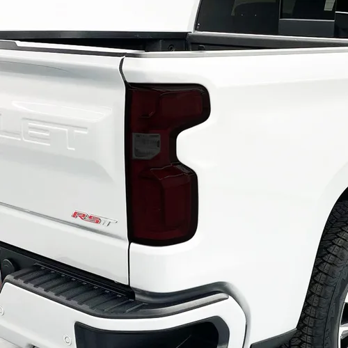 Vista 3 de SlickMod Tinte de humo de vinilo precortado para luz trasera Chevy Silverado 2019-2022 (1. luz trasera, 20% humo oscuro)