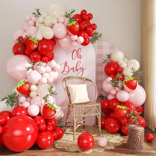 Vista 21 de Kit de arco de globos verde salvia azul pastel, 124 piezas de globos macarón amarillo blanco verde para decoraciones de cumpleaños de ganso, género