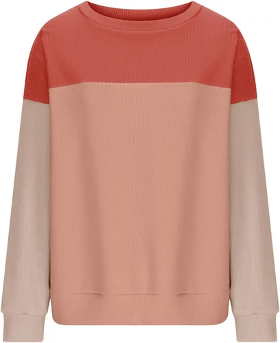 Vista 6 de Camisas de manga larga con cuello redondo para mujer, de otoño, a la moda, 2023, de punto, informales, cómodas, sudaderas