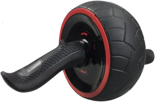 Vista 6 de Rueda de rodillo de goma para abdominales con alfombrilla gruesa para entrenamiento muscular silencioso y abdominal, dispositivo de fitness