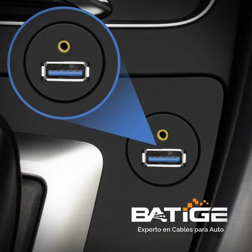 Vista 2 de Paquete de 2 cables USB 3.0 y 0.138 in para montaje en automóvil de 0.138 in + extensión AUX USB 3.0 para tablero de salpicadero, cable de montaje