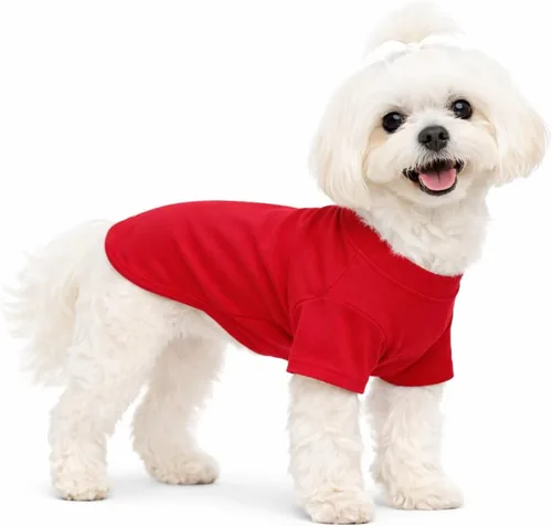 Vista 187 de Lovelonglong 2019 - Ropa para mascotas, Disfraces para Perro, Ropa Camisetas en blanco para Perros Grande Medianos Pequeños 100% Algodón 18