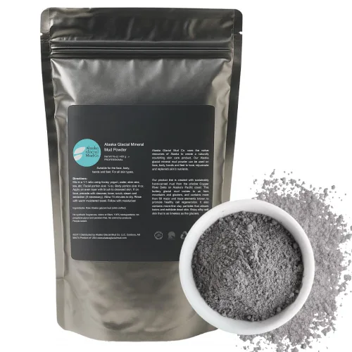 Vista 8 de Alaska - Máscara de arcilla mineral glacial en polvo para rostro y cuerpo Desintoxica, exfolia y rejuvenece la piel 100% puro limo glacial – sin