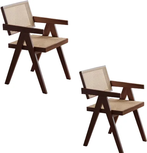 Vista 12 de Armless Side Chairs Single Leisure Chair Set, Upholstered Boucle Dining Chairs, Vanity Chair with Curved Backrest and Solid Wood Legs, for Kitchen