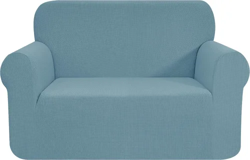 Vista 97 de CHUN YI - Funda elástica de 1 pieza para sillón grande, funda protectora suave de Jacquard con elastano, detalle de cuadros y parte inferior