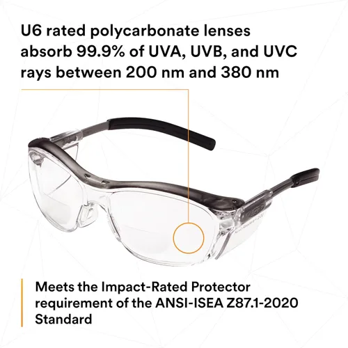 Vista 12 de Gafas de protección 3M Nuvo Reader, Transparente, 1