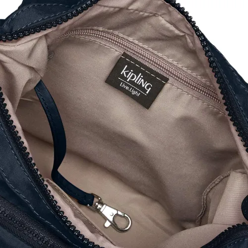 Vista 5 de Kipling Bolso pequeño Gabbie para mujer, bolso ligero para uso diario, bolso cruzado casual de nailon, azul azul 2, talla S de EE. UU, BLUE BLEU 2