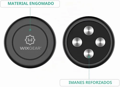 Vista 7 de WizGear soporte magnético plano para el tablero del auto, para teléfonos celulares y tabletas mini con tecnología de adhesión rápida - Extra delgado