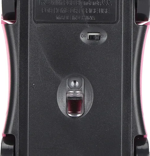 Vista 4 de Tbest Ratón inalámbrico con forma de automóvil, accesorios de computadora rosa en forma de automóvil, mouse inteligente con forma de carshaped