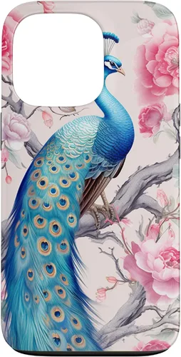 Vista 10 de Chinoiserie Peacock Rose Garden Case for iPhone 17