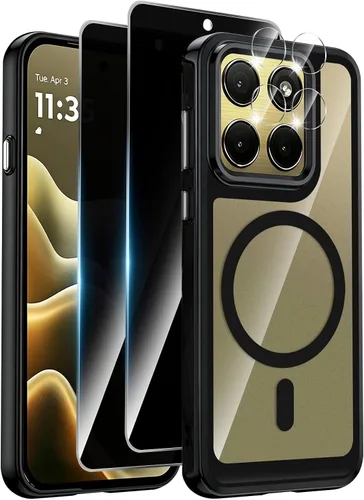 Vista 11 de Funda magnética para Motorola Edge 2026, con 2 protectores de pantalla de privacidad + 1 protector de lente de cámara, [no amarillento]