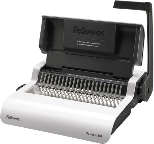 Vista 4 de Fellowes Pulsar+ - Máquina de encuadernación de peine (5006801) y peine de plástico Fellowes de 3/8 pulgadas, color negro, paquete de 100