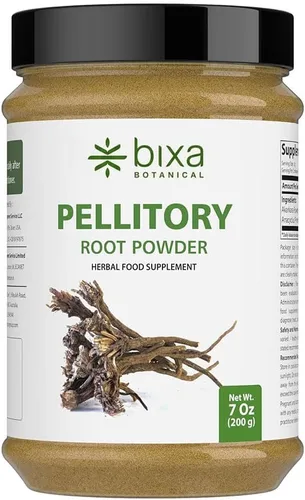 Vista 4 de bixa BOTANICAL Polvo de raíz pelitoria, Anacyclus Pyrethrum, 3.5 onzas Akarkara Ayurvedic Herbal Supplement, Gluten Free, Non-GMO, Steam Treated