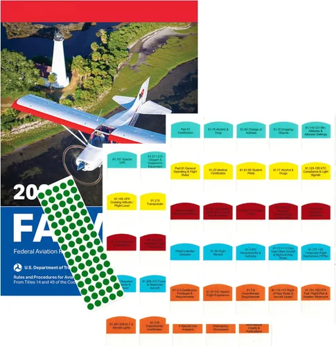 Vista 16 de Kit de bricolaje 2027 ASA FAR/AIM Book + 75 pestañas para instructor de vuelo certificado - Kit CFI (clásico)