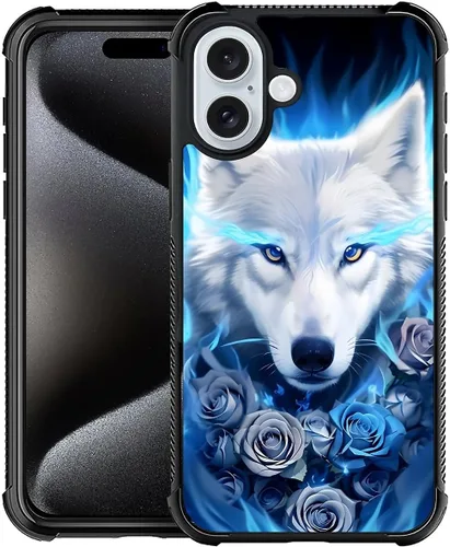 Vista 90 de CARLOCA Funda compatible con iPhone 15, increíble patrón de luz espacial nebulosa para niñas y niños, ultra protección, a prueba de golpes