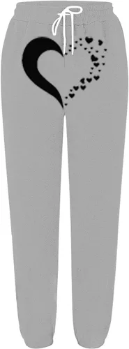 Vista 6 de Pantalones deportivos holgados para mujer, cintura alta, con cordón, para gimnasio, senderismo, entrenamiento, yoga, correr, leggings