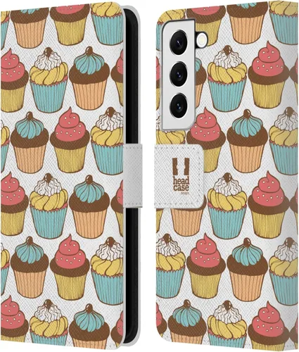 Vista 20 de Head Case Designs Assortment Cupcakes Happiness Leather Wallet Case Compatible with Samsung Galaxy A07 4G Surtido