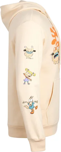 Vista 2 de Nickelodeon - Sudadera con capucha para hombre, diseño retro de los años 90 Nick Splat de dibujos animados
