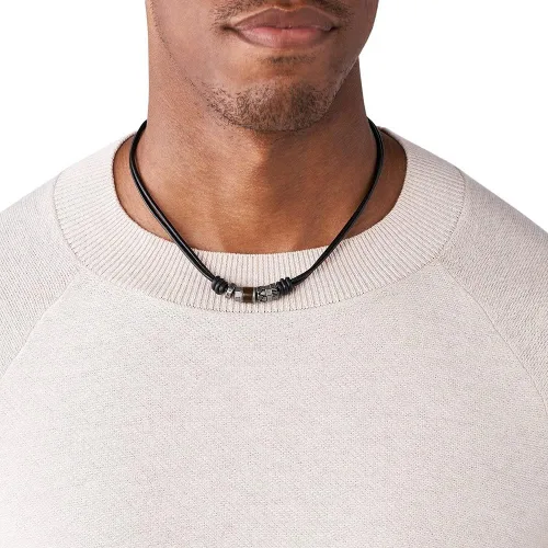 Vista 5 de Mans colgantesCollares Joyeria Fossil Steel 84068040