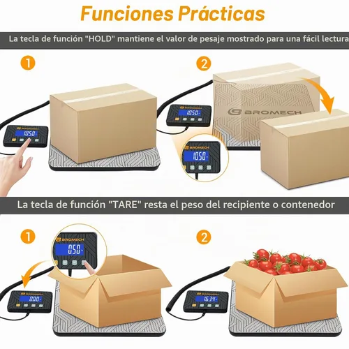 Vista 6 de Básculas Postales para Envío de Paquetes 440lb Báscula de Correo Digital Heavy Duty Alta Precisión 0.35oz Báscula de Franqueo con Pantalla Separada