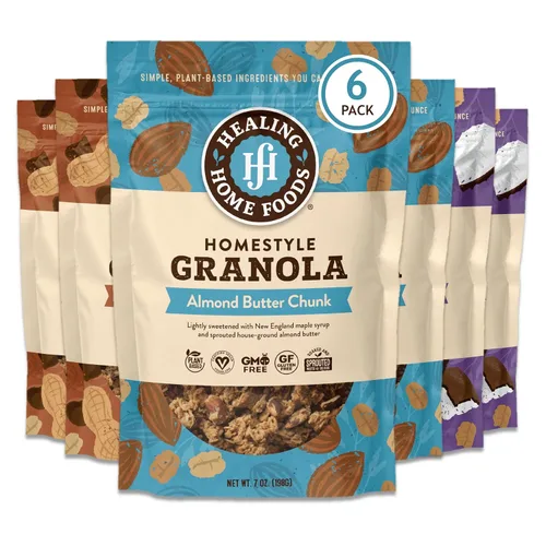 Vista 15 de Granola de trozos de mantequilla de almendras con azúcar reducida