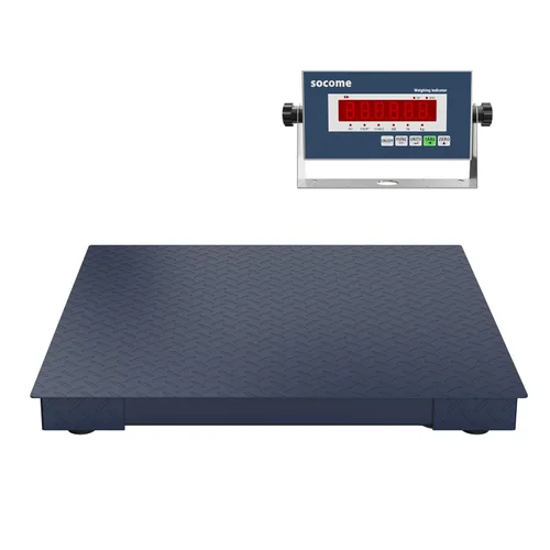 Vista 8 de Báscula de suelo resistente de 24 x 24 pulgadas, pesaje de precisión de palés con indicador digital para envío de almacén